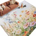 thumbnail image 2 of Rectangle Area Rug 6x9ft,Summer Colorful Wild Flowers Washable Carpet Non-Slip Runner Accent Rugs Indoor Floor Mat for Bedroom Living Room Decor,Country Exquisite Bird, 2 of 9