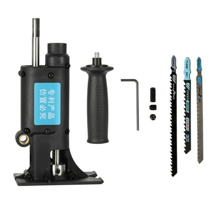 

Walmeck Electric Drill Modified To Electric Saws Accessory Electric Reciprocating Saws Drill to Jig Saws Portable Woodworking Cutting Utility Tool with 3 Sawblades