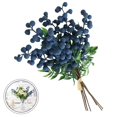 thumbnail image 4 of Baies Artificielles Fleurs Simulées Bleuet Réaliste avec Tiges, 4 of 10