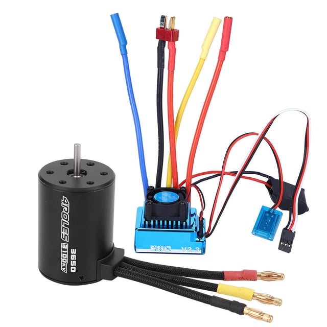 Repuestos de alto rendimiento, ideales para modelos de carreras Combo de motor sin escobillas de 3100 KV y ESC de 45 A para autos RC de 1/10
