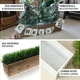 thumbnail image 4 of Efavormart 24x6'' Natural Rectangle Wood Boxes DIY Rustic Wooden Planter Boxes With Plastic Liner For Wedding Party Decoration, 4 of 11