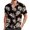 Brown, variant on European Beach Men Comfortable Loose Sports Foreign Trade Business Casual Collar Button Open Shirt Short Sleeve Shirt Floral Sleeve