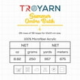 thumbnail image 5 of Troyarn Summer Ombre Batik Yarn Silky Effect Hand Knitting Crochet Lingerie Top Yarn 100% Microfiber Acrylic Bikini Beach Yarn 250 Gr 957 Yds (11580), 5 of 8