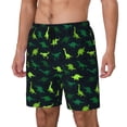 thumbnail image 1 of Balery Dinosaurs Bañador para hombre, shorts de playa de secado rápido con entrepierna y forro de compresión-Small, 1 of 6