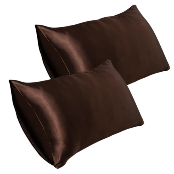 Funda de almohada de satén de 20 * 35 pulgadas, funda de almohada de seda de imitación (2 piezas) Wmkox8yii HFSH4609