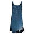 thumbnail image 5 of Galaxy Star Outer Space Women's Summer Dresses 2025 Beach Casual Sleeveless Floral Print Tank Loose Sundress, 5 of 8