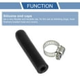 thumbnail image 4 of Unique Bargains 1 Pcs 60mm L 6mm/0.24" ID Black Silicone Rubber Hose End Cap w/ Clamp Silicone Reinforced Blanking Cap, 4 of 7