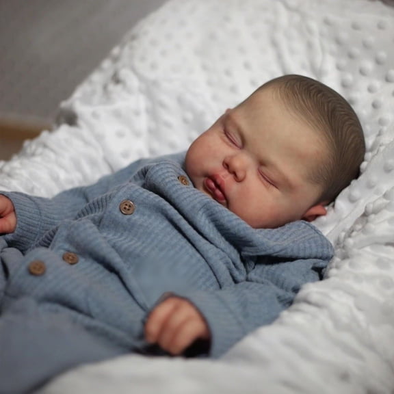 iCradle Lifelike Reborn Baby Dolls 24 inch 58 cm Handmade Realistic Soft Cloth Body Newborn Baby Dolls With Clothes Accessories Kids Age 3 