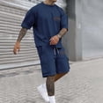 thumbnail image 3 of California Graphic Short Sets for Men Relaxed Fit Crewneck T Shirt and Cargo Shorts 2 Piece Matching Set Mens Summer Outfits, 3 of 6