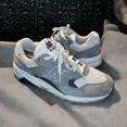 thumbnail image 1 of New Balance 580 Castlerock Gray Blue Suede White Men Size 13 US, 1 of 6