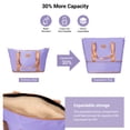 thumbnail image 5 of Hardside Luggage Sets 6 Piece, Hardshell Suitcase with TSA Lock Spinner Wheel and Travel Duffle Bag.Light Purple, 5 of 9