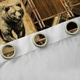 thumbnail image 4 of Manfei Wildlife Bear Child Black Out Curtains, Farmhouse Lodge Cabin Curtains Pack of 2 (42x63 Each), Vintage Rustic Patchwork Bedroom Curtains, Curtains and Drapes Room Decor, 4 of 6