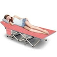 thumbnail image 4 of MOPHOTO Adults & Kids Folding Cot Camping Cot, Red Portable Military Bed for Camp Home Office 75"* 28", 4 of 7