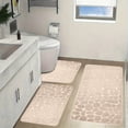 thumbnail image 4 of Linnome 3 Piece High Density Sponge Bath Mat Set Absorbent Non Slip Soft Washable Home Bathroom Decor Needs, 4 of 7