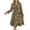 Green, variant on CHUMUD Summer Dress for Women Ruffle Long Sleeve Crew Neck Stretch Waist A Line Floral Midi Dress Casual