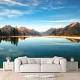 thumbnail image 3 of IDEA4WALL 6pcs Natural Landscape Peel and Stick Wallpaper Removable Wall Murals Large Wall Stickers for Home Decoration, 100"x24", 3 of 5