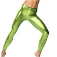 thumbnail image 1 of Bigersell Women Ribcage Straight Ankle Pants Full Length Women's Fashion Casual Bronzing Imitation Leather Slimming And Not Easy To Fade Ninth Pants Loose Fit Overall Jeans for Ladies, 1 of 6