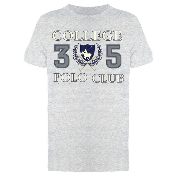 College Polo Player 35 T-Shirt Men -Image by Shutterstock, Male XX-Large