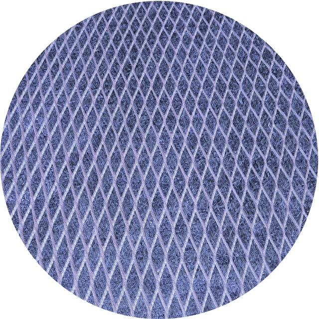 Ahgly Company Machine Washable Indoor Round Transitional Deep Periwinkle Purple Area Rugs, 3' Round