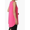 thumbnail image 4 of Women's S~3X Essentials Luxe Jersey Tunic V-Neck Relaxed Fit Sleeveless Top, 4 of 7
