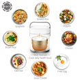 thumbnail image 4 of TLOG Mini Rice Cooker 2.5 Cups Uncooked, Healthy Ceramic Coating Portable Cooker, 1.2L Travel Small for 1-3 People, Personal maker, Food Steamer, 12, 4 of 7