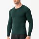 thumbnail image 1 of pstuiky camisa de manga larga para hombre, Camisa deportiva transpirable de manga larga y cuello redondo para hombre, color liso Tops de talla grande para hombre xxxl, 1 of 4