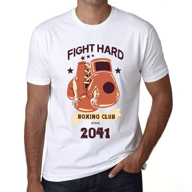Men's Graphic T-Shirt Boxing Club Fight Hard Since 2041
