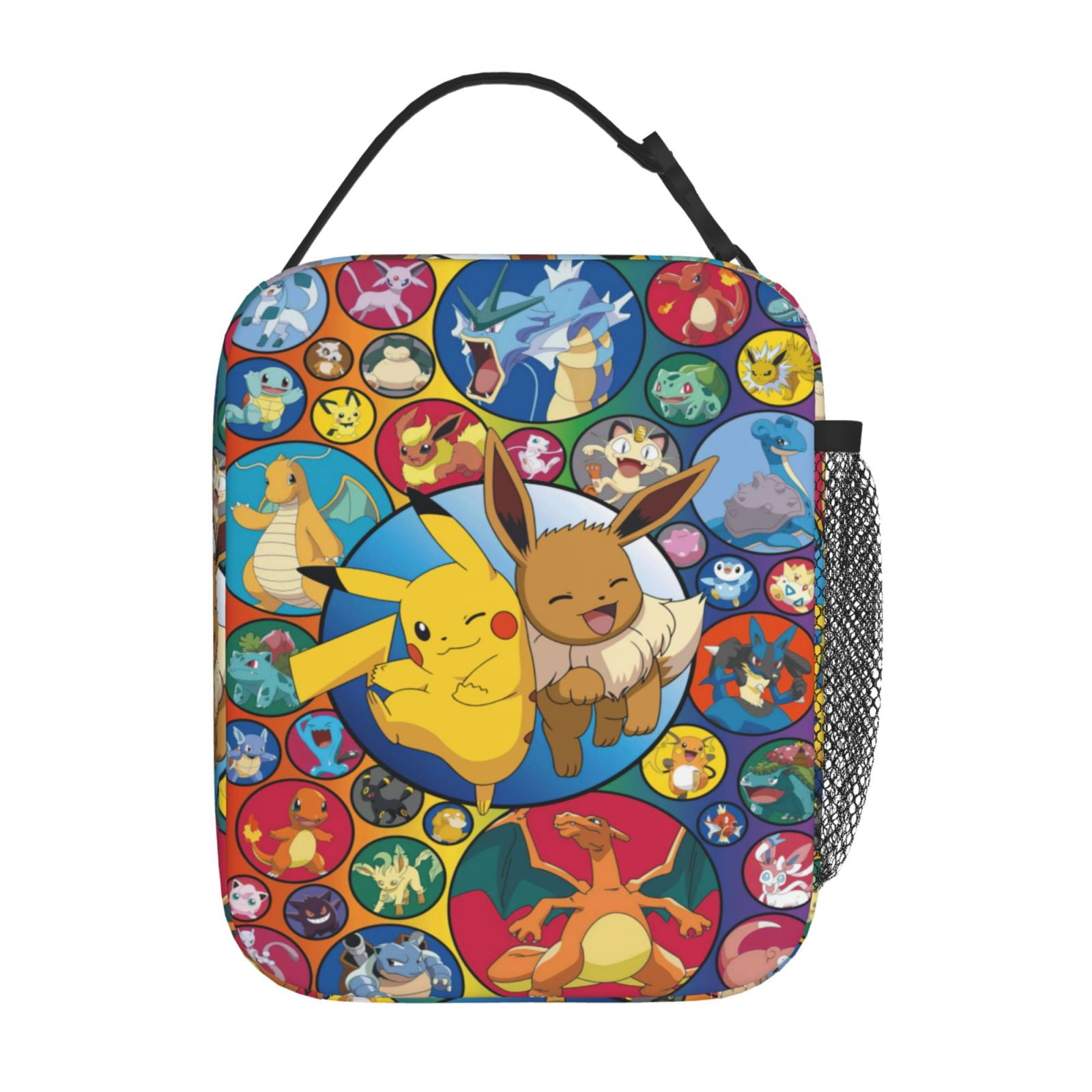 Boys Cartoon Lunch Box Anime Lunch Bog Reusable Insulated Large