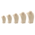 thumbnail image 3 of Necklace Display Bust Jewelry Display Stand Holder, Beige Linen , a 235×390mm, 3 of 10