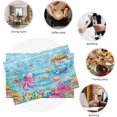 thumbnail image 6 of Ocean Nautical Placemats Set of 6, Sea Turtle Octopus Place Mats Table Mats for Kitchen Dining Table Kitchen Decor Linen 12x18 Inch, 6 of 6