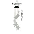 thumbnail image 3 of Memorial Wind Chimes New Solar Wind Chime Lights LED Starses And Moonss Colorful Outdoor Waterproof Garden Decoration Hanging Lights, 3 of 9