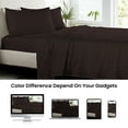 thumbnail image 3 of SGI Bedding Microfiber Made Bed Sheet Set - Twin XL Size Sheets Microfiber Sheets Soft, Durable Sheets 15" Deep Chocolate, 3 of 7