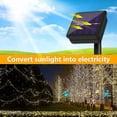 thumbnail image 5 of Guirnaldas de luces solares para exteriores [paquete de 2], 30 M, 300 luces LED para exteriores e interiores, IP65, impermeables, 8 modos intermitentes, luz decorada, para jardín, hogar P, 5 of 5