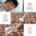 thumbnail image 6 of HOMERRY Indoor Washable 4' x 6' Area Rug Plaid Geometric Rug for Living Room, Red, 6 of 6