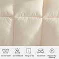 thumbnail image 6 of Home Quilt Queen White Lightweight Comforter Reversible Bedspread for All Season Soft Cozy Quilted Blanket Down Alternative Bedding (78.7''x59'' Beige)/ Home Decor, 6 of 7