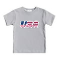 thumbnail image 2 of Kids Summer Short Sleeve Independence Day Letter Printed T Shirt Top Casual Shirt Children's Clothes Size 11-12T, 2 of 4