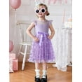 thumbnail image 4 of Arshiner Toddler Dress Girls Summer Ruffle Sleeve Mesh A Line Formal Party Tulle Dresses with Pockets Black, 4 of 8