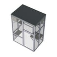 thumbnail image 6 of S-HOME 4 Platform Outdoor Cat Enclosure in Gray Crafted from Solid Wood with Galvanized Mesh Featuring for Indoor and Outdoor Use, 6 of 9