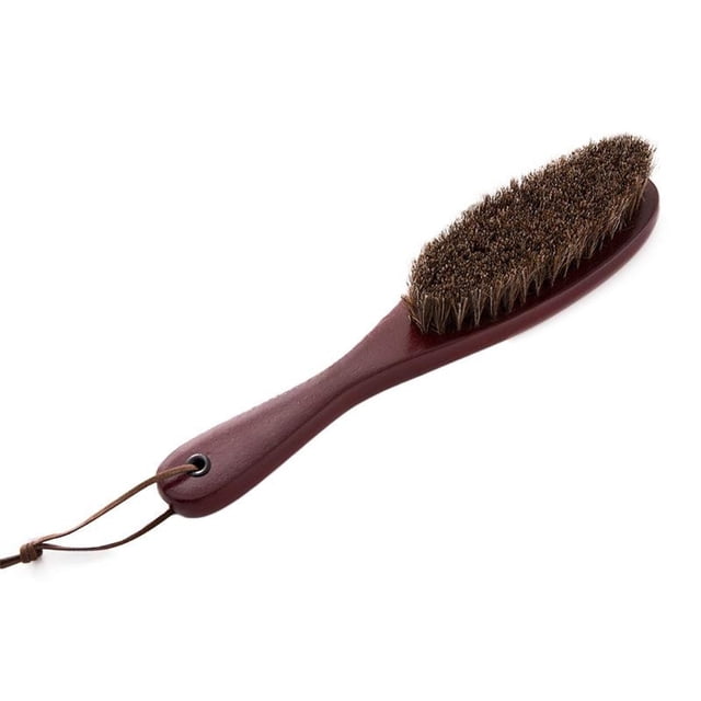 Yuarrent Cepillo de pelo de caballo para ropa, mango de de mano, reemplazo de abrigo para el hogar, cepillos para barba, herramienta de Suministros de limpieza para el hogar Rojo