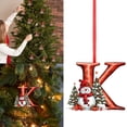 thumbnail image 2 of ZLBDYG Personalized Christmas Tree Letter Pendants a to Z - DIY Decorative Snowman Hanging Alphabet Ornaments for Customized Xmas Tree Decor and Holiday Home Decoration, 2 of 5