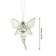 thumbnail image 3 of Enchanting Sea Glass Fairy Ornament with Star Rearview Charm Magical for Enthusiasts, 3 of 6
