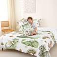 thumbnail image 4 of Castle Fairy Dragon Letter E Full Size Comforter Sets 3 Pieces for Children,Kawaii Rainbow Animal Bedding Sets for Kids, 4 of 6