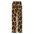 thumbnail image 4 of Leopard Print Pattern Pajamas Leisure Trousers Soft Warm Sleepwear Bottoms Loose Retro Nightwear, 4 of 6