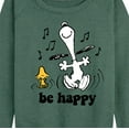 thumbnail image 3 of Peanuts - Faces of Snoopy -Women's Lightweight French Terry Long Sleeve Shirt, 3 of 6
