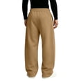 thumbnail image 6 of Men's Baggy Sweatpants Wide Leg Lounge Cotton Casual Jogging Pants | High waist drawstring athletic outfits 3XL, 6 of 8