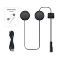 thumbnail image 3 of Injueey Auriculares para casco de motocicleta, compatible con Bluetooth, carga USB, sonido estéreo, reducción de ruido, regalos para montar Cables de audio/vídeo, 3 of 6