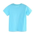 thumbnail image 4 of Xudanell Boys T Shirts Toddler Sky Blue Shirts Comfy Pattern Baby Crewneck Tees Toddler Boy Clothes, 4 of 6