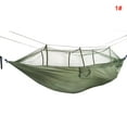 thumbnail image 4 of Portable Double Swing Hammock Nylon Bed With Mosquito Net For Campinghiking, 4 of 5