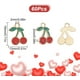 thumbnail image 2 of 1 caja de 60 dijes de cereza roja, dijes de cereza a granel, fruta kawaii roja, lindos mini dijes de aleación de esmalte, dibujos animados de dulces, bayas, 2 of 9