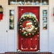 thumbnail image 5 of Decoraciones navideñas, adornos navideños, regalos de Navidad, marco de puerta navideño, decoración para fiestas, pegatinas para puertas, escena navideña, tela colgante, funda de poliéster para puerta, 5 of 6